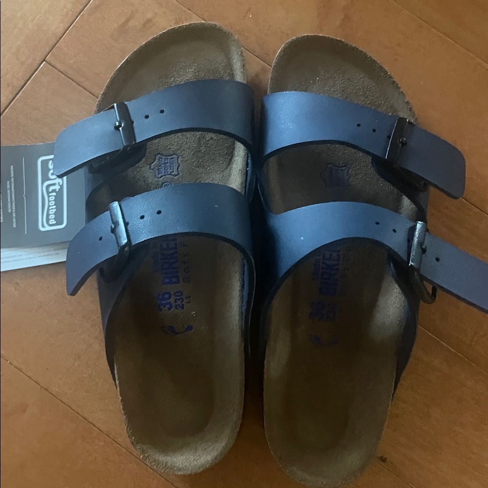 Birkenstock Navy Blue Sandals - Picture 3 of 6